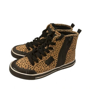 GBG Guess Los Angeles Orlia High Top Cheetah Sneakers Women’s Shoes Size 6